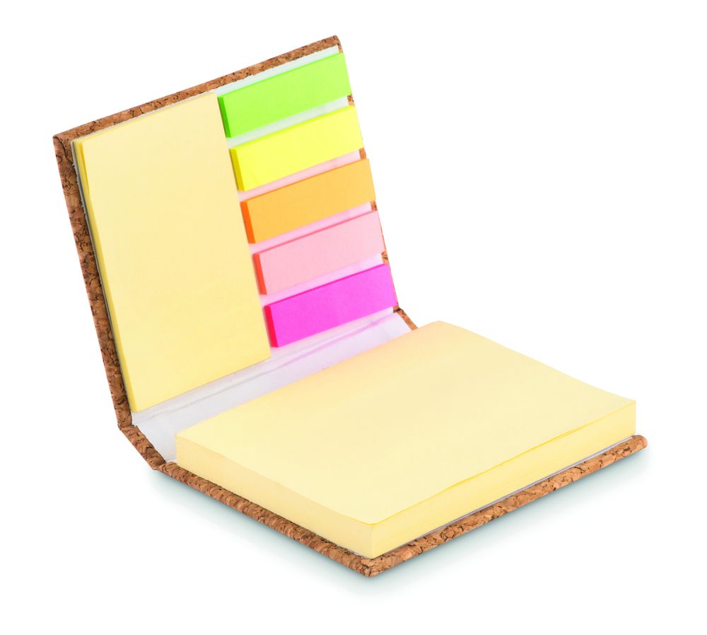GiftRetail MO9855 - VISIONCORK Cork sticky note memo pad