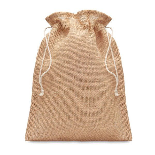 GiftRetail MO9928 - JUTE SMALL Bolsa regalo pequeña de yute