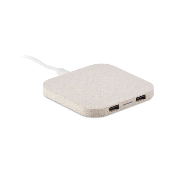 GiftRetail MO9997 - UNIPAD Eco-Friendly Wireless Charger with USB Hub