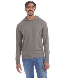ComfortWash by Hanes GDH280 - Unisex Jersey Hooded Sweatshirt Concrete Gray
