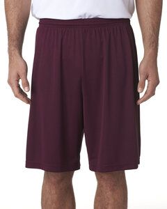 A4 N5283 - Adult 9" Inseam Cooling Performance Shorts Granate