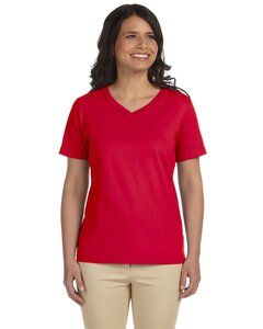 LAT L-3587 - Ladies Premium Jersey V-Neck T-Shirt