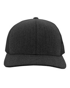 Pacific Headwear 110CPH - Snapback Trucker Cap Black Hthr/Blk