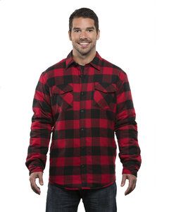 Burnside B8610 - Quilted Flannel Jacket Rojo / Negro
