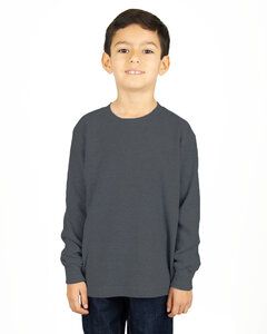 Shaka Wear SHTHRMY - Youth 8.9 oz., Thermal T-Shirt Charcoal Gry Hth