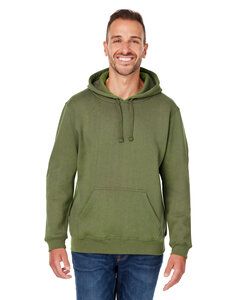 J. America JA8824 - Adult Premium Fleece Pullover Hooded Sweatshirt Military Green