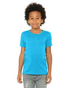 Bella+Canvas 3001YCV - Youth CVC Jersey T-Shirt Neon Blue