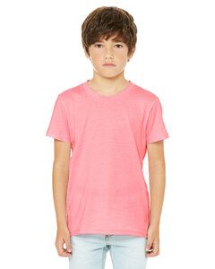 Bella+Canvas 3001YCV - Youth CVC Jersey T-Shirt Rosa fluor