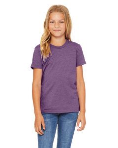 Bella+Canvas 3001YCV - Youth CVC Jersey T-Shirt Hthr Team Purple