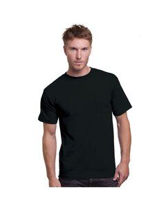 Bayside BA3015 - Unisex Union-Made 6.1 oz.Cotton Pocket T-Shirt Black