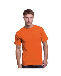 Bayside BA3015 - Unisex Union-Made 6.1 oz.Cotton Pocket T-Shirt Bright Orange