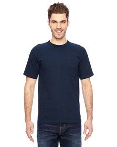 Bayside BA7100 - Adult 6.1 oz., 100% Cotton Pocket T-Shirt Marina