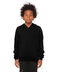Bella+Canvas 3719Y - Youth Sponge Fleece Pullover Hooded Sweatshirt Negro