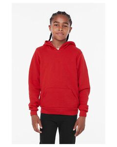 Bella+Canvas 3719Y - Youth Sponge Fleece Pullover Hooded Sweatshirt Rojo