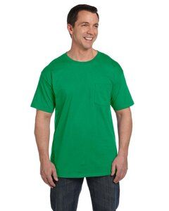 Hanes 5190P - Adult Beefy-T® with Pocket Kelly Verde
