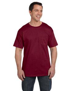 Hanes 5190P - Adult Beefy-T® with Pocket Cardinal