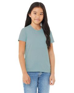 Bella+Canvas 3001YCV - Youth CVC Jersey T-Shirt Hthr Blue Lagoon