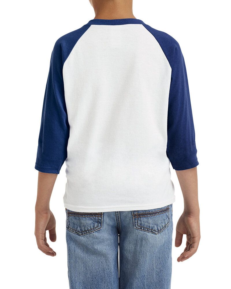 Gildan G570B - Youth Heavy Cotton 3/4-Raglan Sleeve T-Shirt