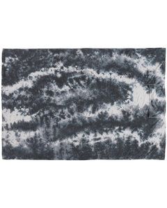 J. America 8852JA - Unisex Triblend Fleece Blanket Black Tie Dye