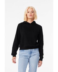 Bella+Canvas 7519 - Ladies Classic Pullover Hooded Sweatshirt Black