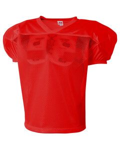 A4 N4260 - Adult Drills Polyester Mesh Practice Jersey Scarlet