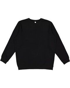 LAT 6925 - Unisex Eleveated Fleece Sweatshirt Negro