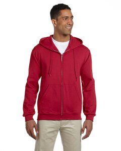 Jerzees 4999 - Adult 9.5 oz., Super Sweats® NuBlend® Fleece Full-Zip Hooded Sweatshirt True Red