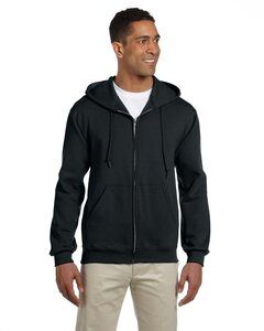 Jerzees 4999 - Adult 9.5 oz., Super Sweats® NuBlend® Fleece Full-Zip Hooded Sweatshirt Black