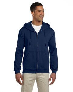 Jerzees 4999 - Adult 9.5 oz., Super Sweats® NuBlend® Fleece Full-Zip Hooded Sweatshirt J Navy