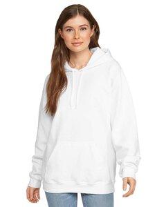 Gildan SF500 - Adult Softstyle® Fleece Pullover Hooded Sweatshirt White