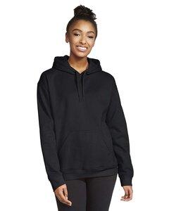Gildan SF500 - Adult Softstyle® Fleece Pullover Hooded Sweatshirt Black