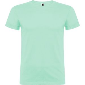 Roly CA6554 - BEAGLE Short-sleeve t-shirt with double layer crew neck in elastane GREEN MINT
