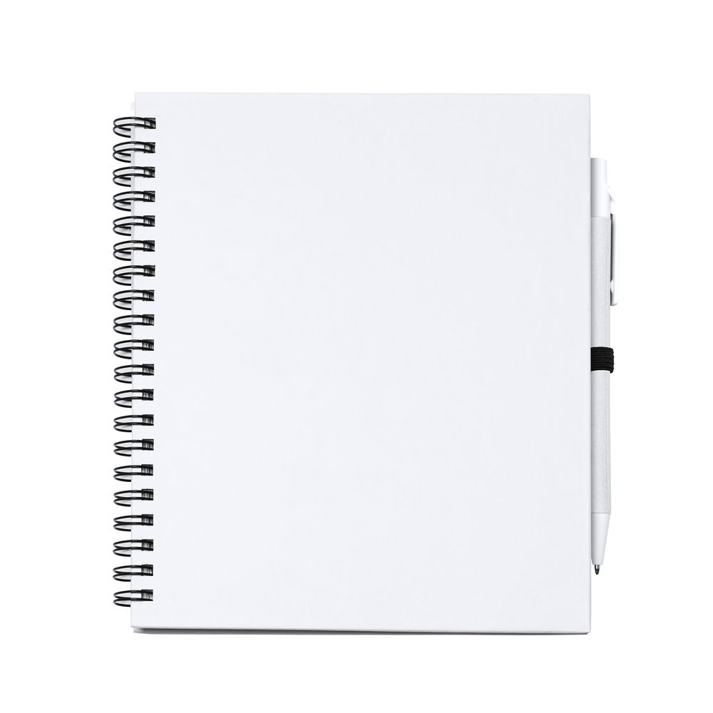 Quaderno A5 con 60 pagine bianche e penna