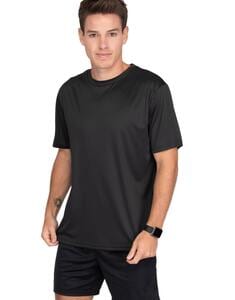 Mustaghata BOLT - Camiseta activa para hombre Spandex de poliéster 170 g/m² Negro
