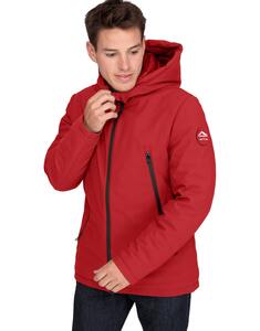 Mustaghata COLORADO - SOFTSHELL JACKET UNISEX WITH REMOVABLE HOOD HooDDooH Red