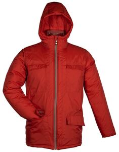 Barents ENERGY - JACKET UNISEX REVERSIBLE WITH HOOD AND CONTRASTED ZIPPER Red