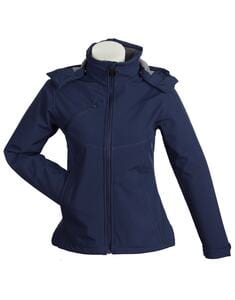 Mustaghata KYOTO - SOFTSHELL JACKET FOR WOMEN 3 LAYERS Marine