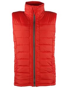 Barents MOOVE - BODYWARMER UNISEX REVERSIBLE WITH CONTRASTED ZIPPER Red