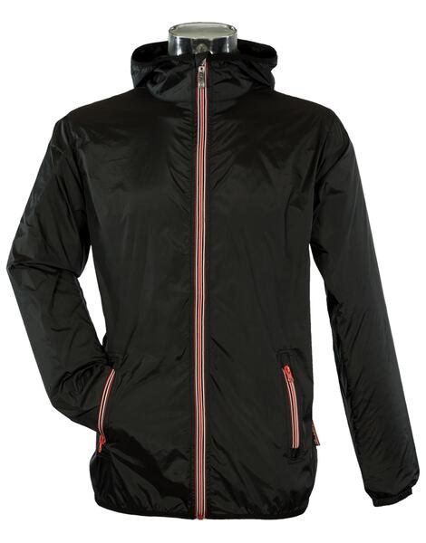 Barents SPEED - Windbreaker Unisex con capucha y cremallera contrastante