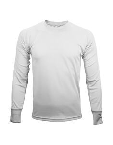 Mustaghata TRAIL - Aktives T-Shirt für Männer lange Ärmel 140 g Weiß