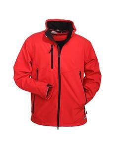 Mustaghata VOLCANO - SOFTSHELL JACKET FOR MEN 3 LAYERS Red