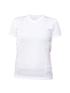 Blank Activewear L720 - Womens Short Sleeve V-Neck T-shirt, 100% Polyester Interlock, Dry Fit