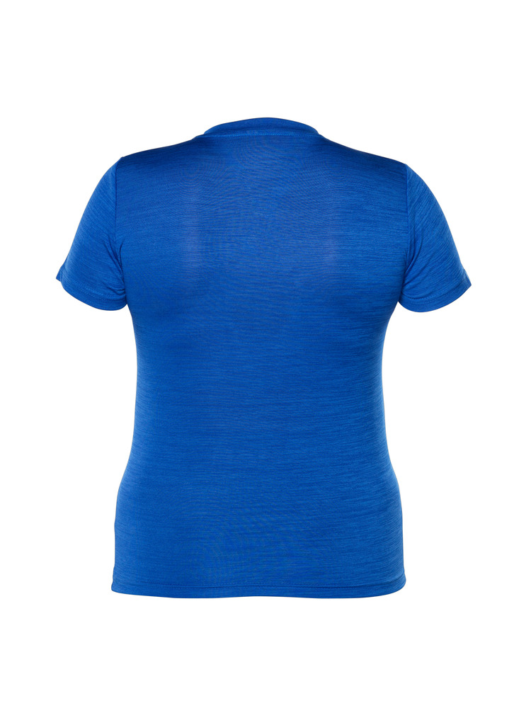 Blank Activewear L845 - Women's Short Sleeve V-Neck T-shirt, 100% Polyester Mix Jersey, Knit, Dry Fit