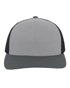Pacific Headwear 104C - Trucker Snapback Hat Ht Gr/Lt C/L C