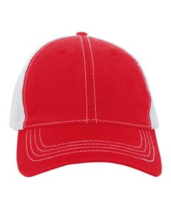 Pacific Headwear V67 - Vintage Snapback Trucker Cap Red/White