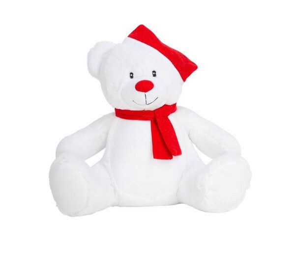 MUMBLES MM573 - Festive Plush Bear with Christmas Hat and Scarf