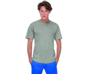 B&C BC163 - Men's T Shirt V-Neck 100% Cotton Dark Grey