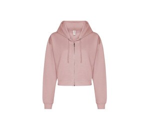 AWDIS JH065 - Women's short zipped sweatshirt Dusty Pink