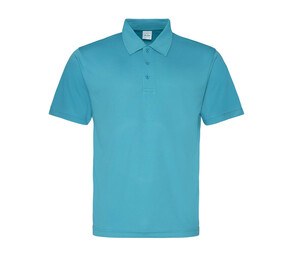JUST COOL JC040 - Sport Polo Mannen Turquoise blauw