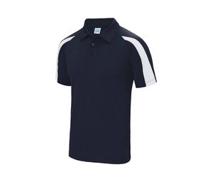 Just Cool JC043 - Contrast sports polo shirt French Navy / Arctic White